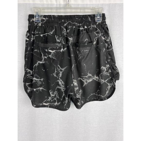 Buff Bunny Shorts Mila Black Onyx Marble Athletic Workout Running Sporty Active - Picture 2 of 5